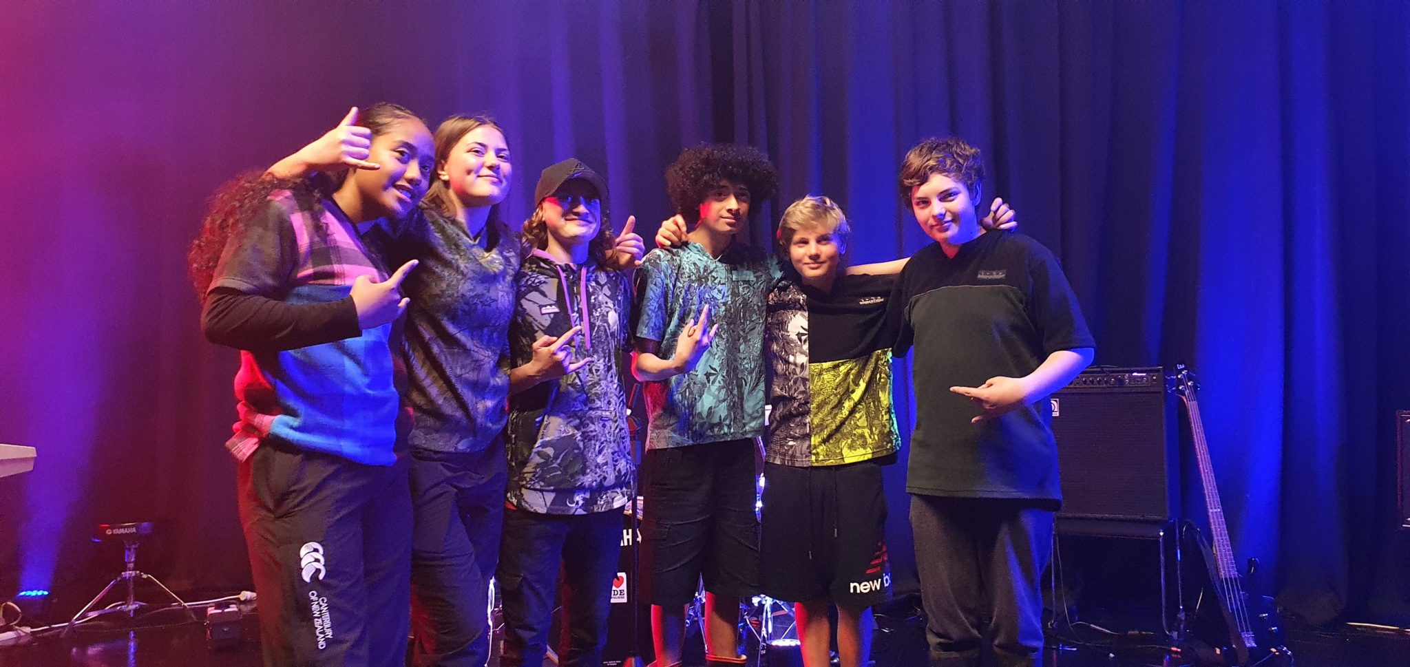 Tiare and the Young Guns of Taipa - winners of the 2020 E Tū Whānau Rangatahi Song Competition