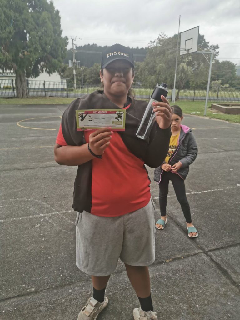 Image of rangatahi participant at the Te Horo School Moveathon