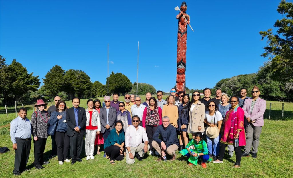 Leaders of migrant communities - and Te Tiriti partners - on the grounds of Waitangi