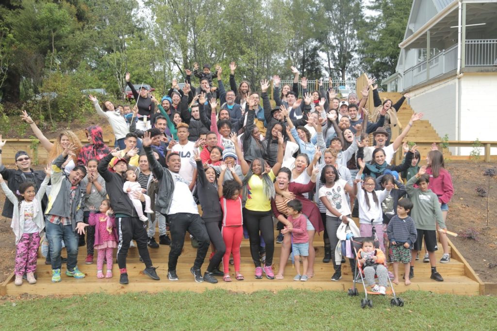 Members of Aotearoa Latin American Community gather for a photo