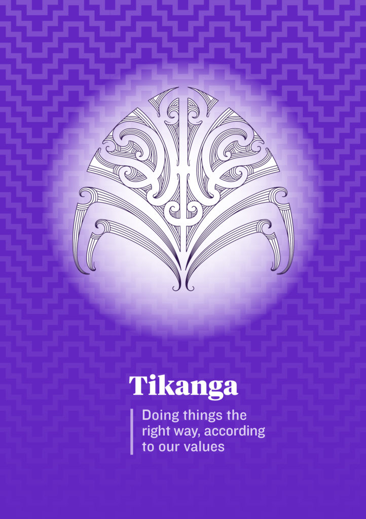 Image of the cover of the Tikanga – one of the set of booklets exploring the six E Tū Whānau values