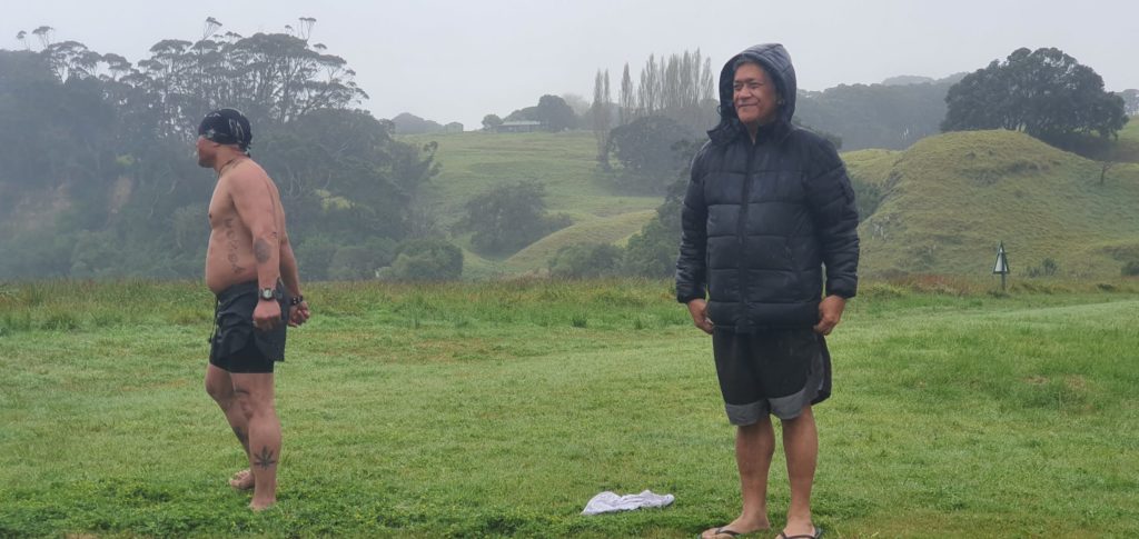 Rima and a participant on Rangitoto Island 