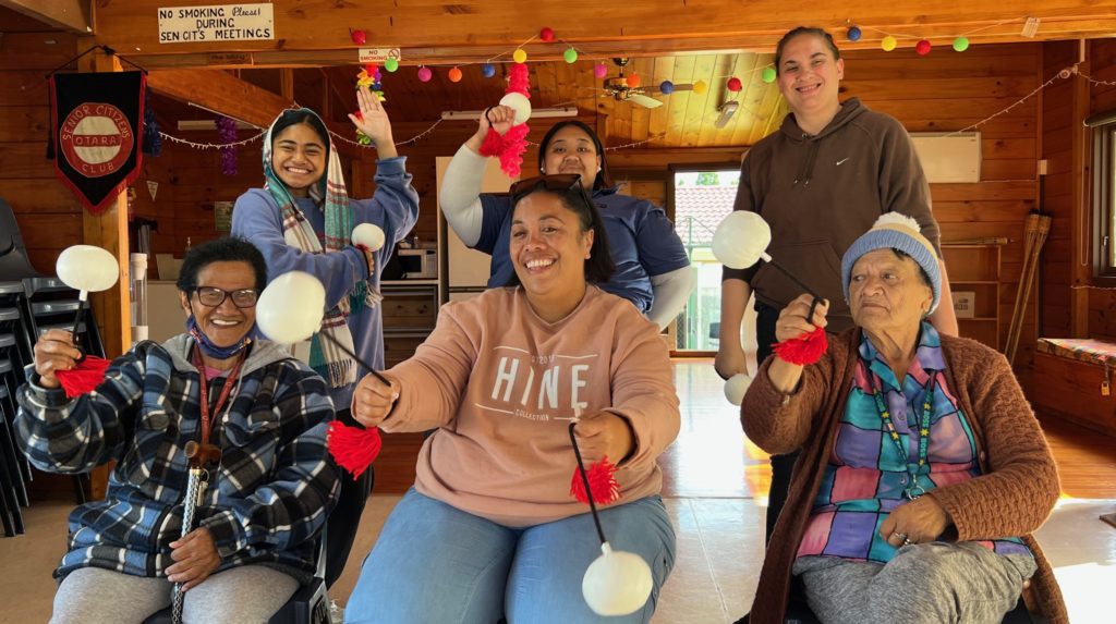 Residents from Ōtara Court retirement home enjoy kapa haka with rangatahi from OYH