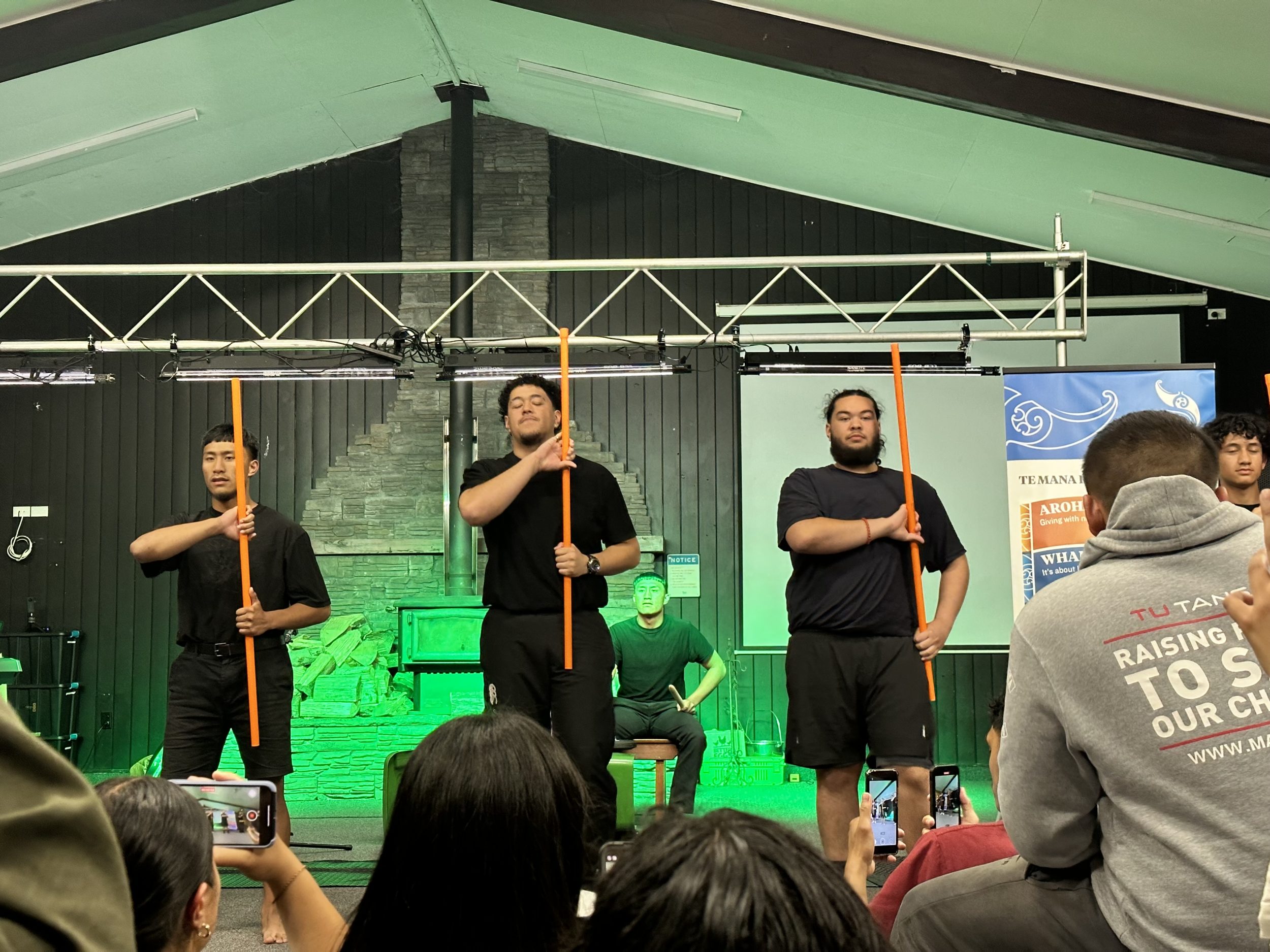 Rangatahi from various rōpu perform together at the cultural event