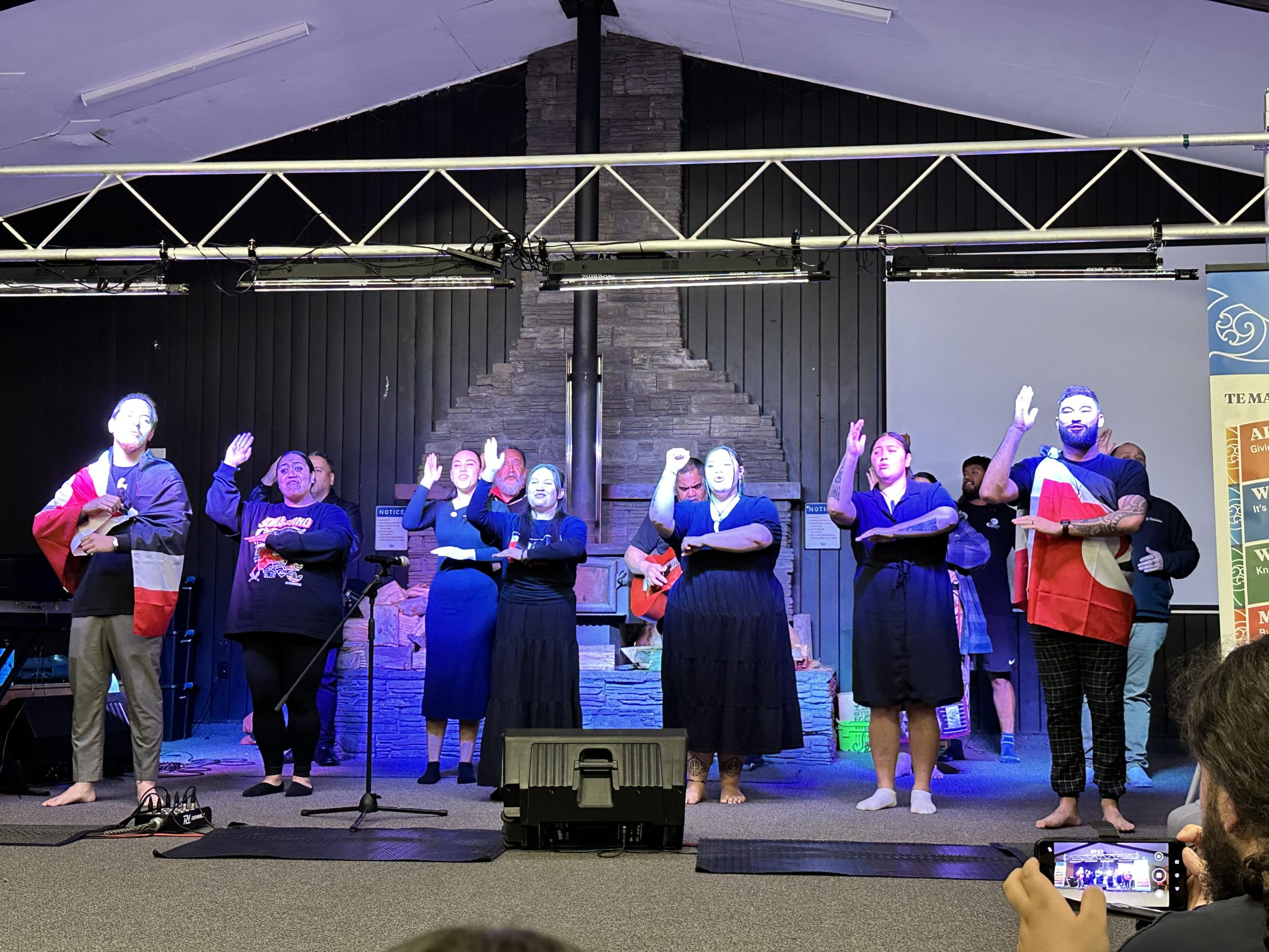Waitomo Papakāinga perform during the cultural event