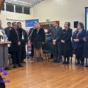 A group of Enabled Wairoa kaimahi stand in a semi-circle at the E ū Whānau Kahukura Awards 2026.